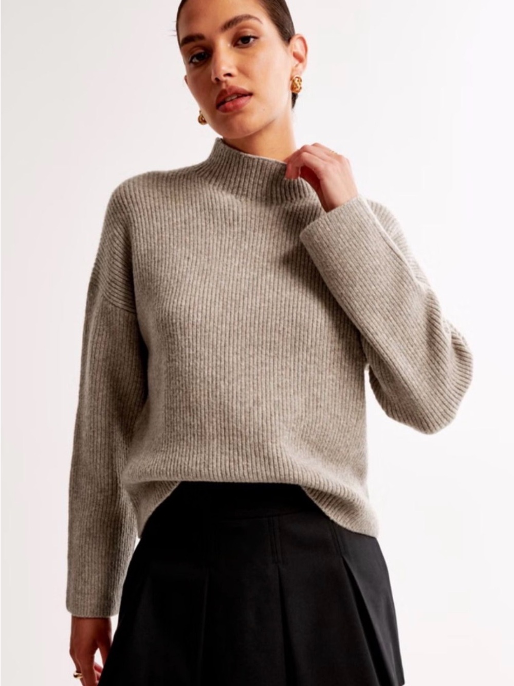 Abercrombie Easy Funnel Neck Sweater